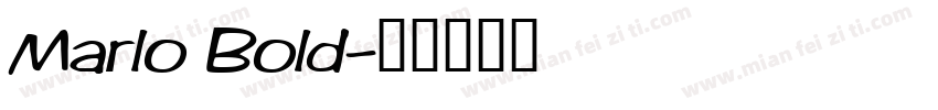 Marlo Bold字体转换